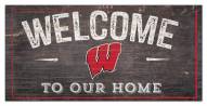 Wisconsin Badgers 6" x 12" Welcome Sign