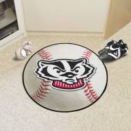 Wisconsin Badgers Baseball Rug