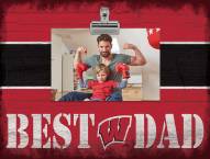 Wisconsin Badgers Best Dad Clip Frame