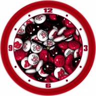 Wisconsin Badgers Candy Wall Clock