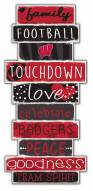 Wisconsin Badgers Celebrations Stack Sign