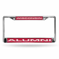 Wisconsin Badgers Chrome Alumni License Plate Frame