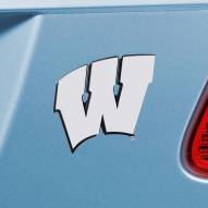 Wisconsin Badgers Chrome Metal Car Emblem