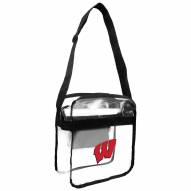 Wisconsin Badgers Clear Crossbody Carry-All Bag