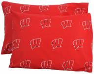 Wisconsin Badgers Printed Pillowcase Set
