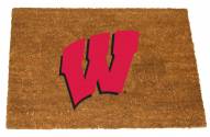 Wisconsin Badgers Colored Logo Door Mat