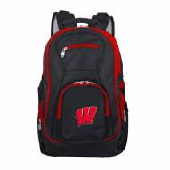 NCAA Wisconsin Badgers Colored Trim Premium Laptop Backpack