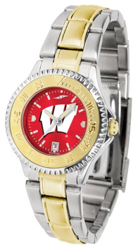 Wisconsin Badgers Competitor Two-Tone AnoChrome Women's Watch