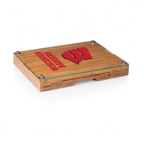 Wisconsin Badgers Concerto Bamboo Cutting Board
