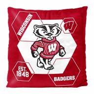 Wisconsin Badgers Connector Double Sided Velvet Pillow