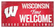 Wisconsin Badgers Fans Welcome Sign