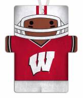 Wisconsin Badgers Football Player Ornament
