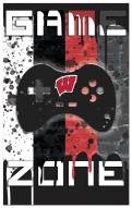 Wisconsin Badgers Game Zone 11" x 19" Sign