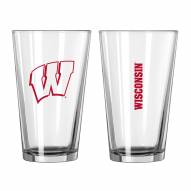 Wisconsin Badgers 16 oz. Gameday Pint Glass