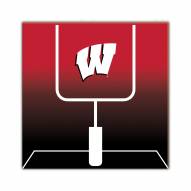 Wisconsin Badgers Goal Gradient 10" x 10" Sign