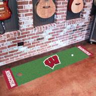 Wisconsin Badgers Golf Putting Green Mat