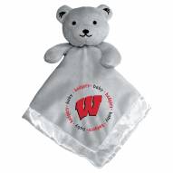 Wisconsin Badgers Gray Infant Bear Security Blanket