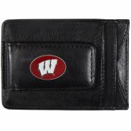 Wisconsin Badgers Leather Cash & Cardholder