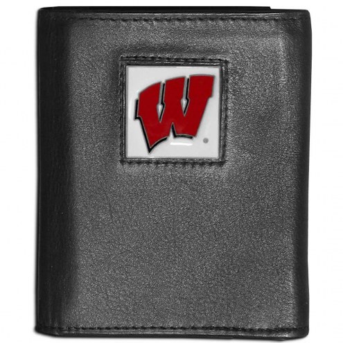 Wisconsin Badgers Leather Tri-fold Wallet