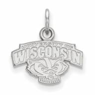 Wisconsin Badgers Sterling Silver Extra Small Pendant
