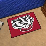 Wisconsin Badgers Logo Starter Rug