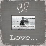 Wisconsin Badgers Love Picture Frame