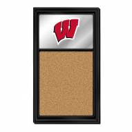 Wisconsin Badgers Mirrored Cork Note Board