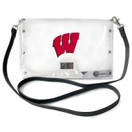 Wisconsin Badgers Clear Envelope Purse