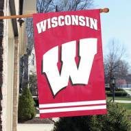 Wisconsin Badgers NCAA Applique 2-Sided Banner Flag