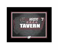 Wisconsin Badgers Neon Tavern 12" x 16" Framed Wall Art
