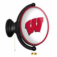 Wisconsin Badgers Oval Rotating Lighted Wall Sign