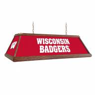 Wisconsin Badgers Premium Wood Pool Table Light
