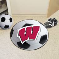 Wisconsin Badgers Soccer Ball Mat