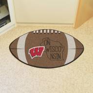 Wisconsin Badgers Southern Style Football Floor Mat