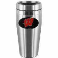 Wisconsin Badgers Steel Travel Mug