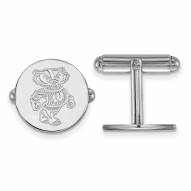 Wisconsin Badgers Sterling Silver Cuff Links