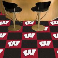 Wisconsin Badgers Team Carpet Tiles