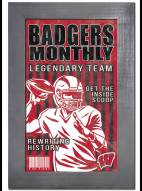 Wisconsin Badgers Team Monthly 11" x 19" Framed Sign