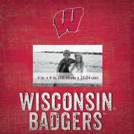 Wisconsin Badgers Team Name 10" x 10" Picture Frame