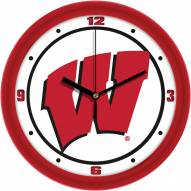 Wisconsin Badgers Traditional Wall Clock