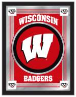 Wisconsin Badgers W Logo Mirror