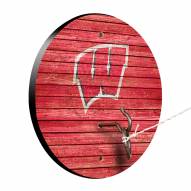 Wisconsin Badgers Weathered Design Hook & Ring Game