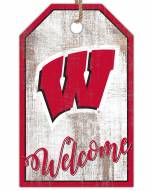 Wisconsin Badgers Welcome Team Tag 11" x 19" Sign