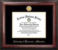 Wisconsin Milwaukee Panthers Gold Embossed Diploma Frame