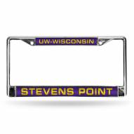 Wisconsin Stevens Point Pointers Laser Chrome License Plate Frame