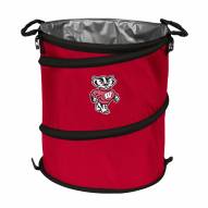 Wisconsin Badgers Collapsible Trashcan