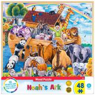 Wood Fun Facts Noah's Ark 48 Piece Wood Puzzle