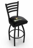 Wright State Raiders Swivel Bar Stool with Ladder Style Back