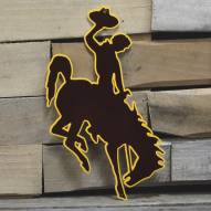 Wyoming Cowboys 12" Steel Logo Sign