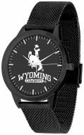 Wyoming Cowboys Black Dial Mesh Statement Watch